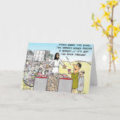 Water in Wijn Kaart (Gele Bloem)