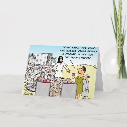 Water in Wijn Kaart (Voorkant)