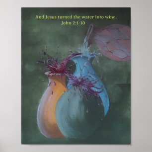 Water in Wijn Poster