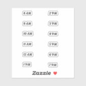 Water Intake Time Tracker Basic Sticker (Vel)