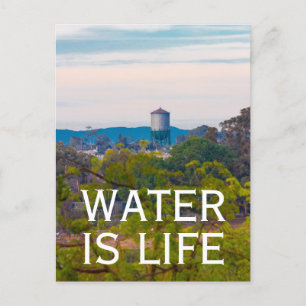 Water is de milieuecologie van de watertoren briefkaart