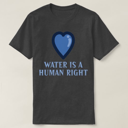 Water is een mensenrecht t-shirt (Design voorkant)