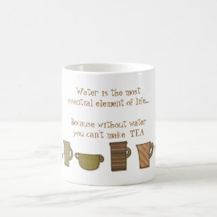Water is essentieel omdat het de TEA-Mok maakt Koffiemok