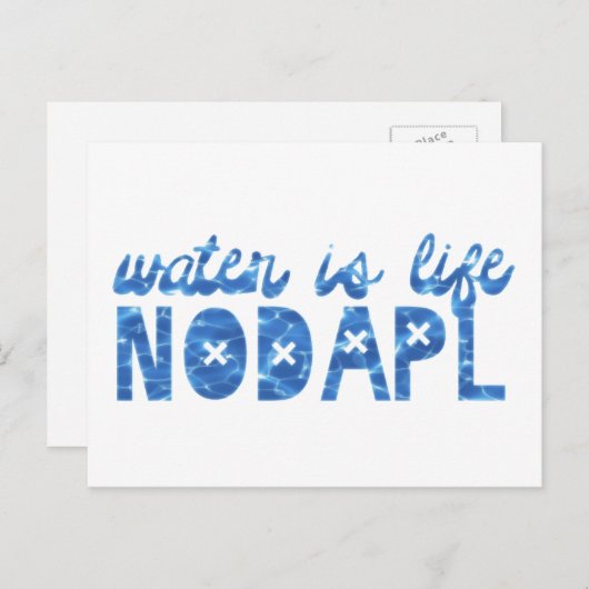 Water is het leven NODAPL Briefkaart (Voorkant / Achterkant)