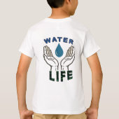 Water is het leven T-shirt (Achterkant)