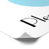 Water is leven. Bespaar alsjeblieft. Poster (Hoek)