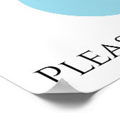 Water is leven. Bespaar alsjeblieft. Poster (Hoek)