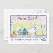 Water is leven briefkaart (Voorkant / Achterkant)