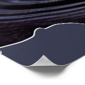 Water is leven! Foto van waterdruppel Poster (Hoek)