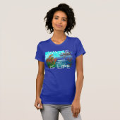 "Water is leven" met de rivier T-shirt (Voorkant volledig)