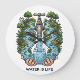 Water Is Leven | Natuur Ecosysteem Behoud Kunst Grote Klok