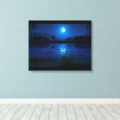 Water is leven (oase) canvas afdruk (Insitu (Houten vloer))