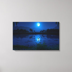 Water is leven (Oasis) Canvas Afdruk