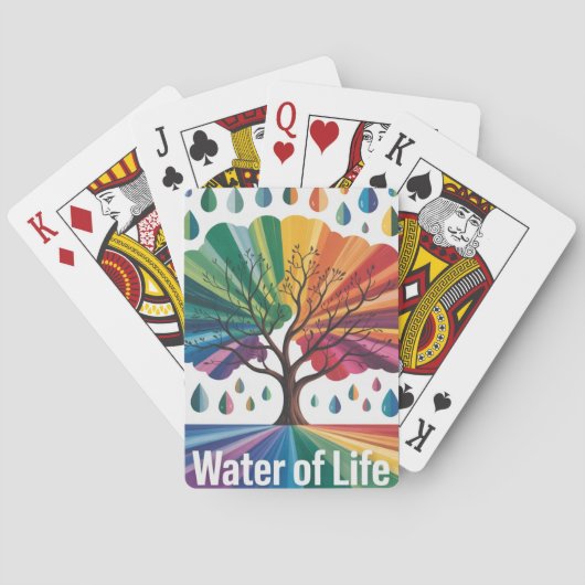 Water Is Leven Pokerkaarten (Achterkant)