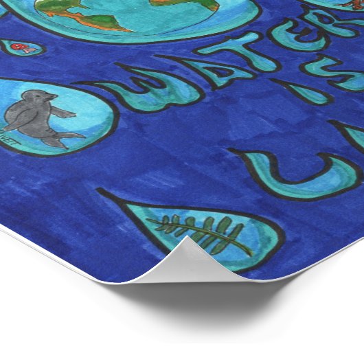Water is leven poster (Hoek)