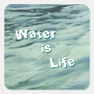 Water is leven Stickers