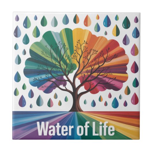 Water Is Leven Tegeltje (Voorkant)