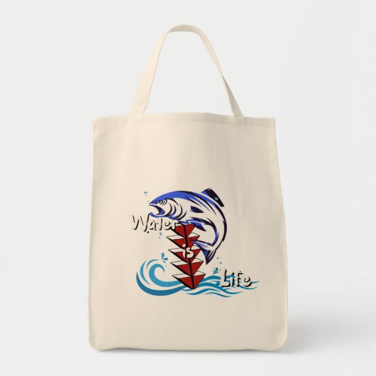 Water is leven tote bag (Voorkant)