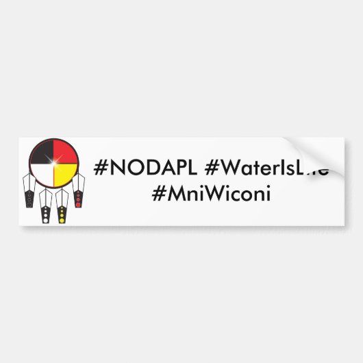 Water is levensbumper sticker. bumpersticker (Voorkant)