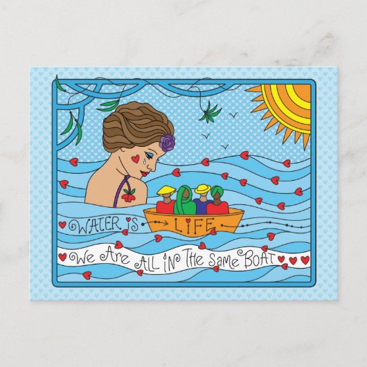 Water is Life_ Briefkaart (Voorkant)