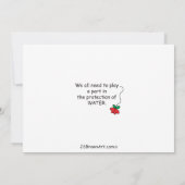 Water is Life_Flat Card 7 x 5 inch (Achterkant)