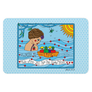 Water is Life_Flexible Magnet 6 x 4 inch Magneet