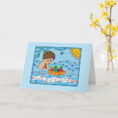 Water is Life_Wenskaart Kaart (Gele Bloem)