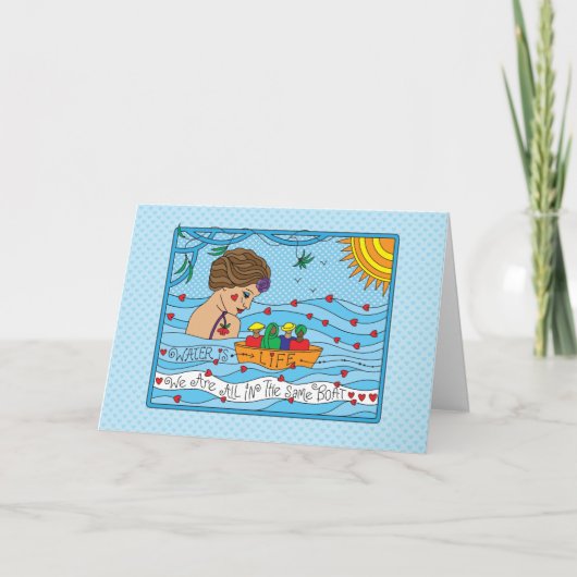 Water is Life_Wenskaart Kaart (Voorkant)