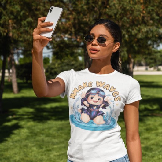 Water is mijn gelukkige plaats zwembad meisje t-shirt