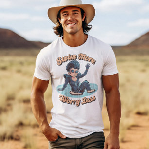 Water is mijn gelukkige plek gedrenkte duiker t-shirt