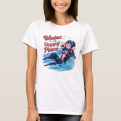 Water is mijn gelukkige plek ondergedompeld sereni t-shirt (Voorkant)
