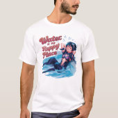Water is mijn gelukkige plek ondergedompeld sereni t-shirt (Voorkant)
