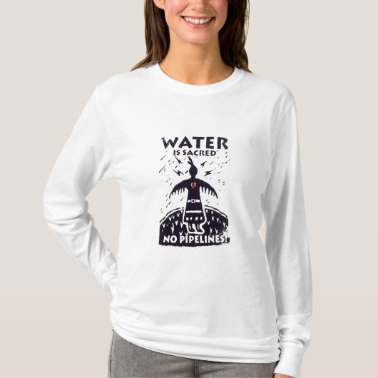 Water is Sacred T-shirt (Voorkant)