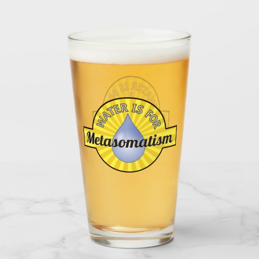 Water is voor metasomatisme glas (Voorkant gevuld)