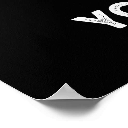 Water je tot grappig water pun donker BG Poster (Hoek)