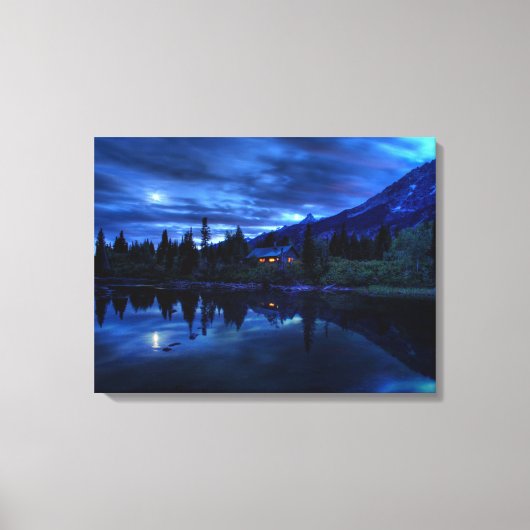 Water | Jenny Lake Grand Teton National Park Canvas Afdruk (Voorkant)