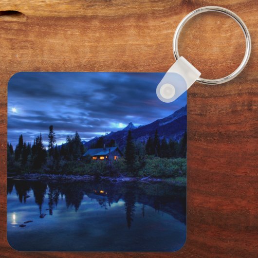 Water | Jenny Lake Grand Teton National Park Sleutelhanger (Achterkant)