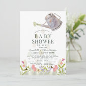Water kan Baby shower van Floral Garden per post Kaart (Staand voorkant)
