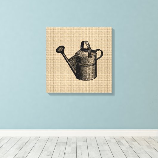  water kan op Canvas (Insitu (Houten vloer))