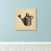  water kan op Canvas Afdruk (Insitu (Houten vloer))