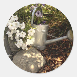 Water kan ronde sticker