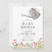 Water kan virtuele tuintuinen Baby showers Kaart (Voorkant)