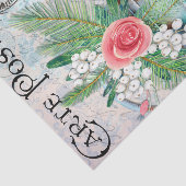  water kan vol bloemen Frans Tissuepapier (Detail)