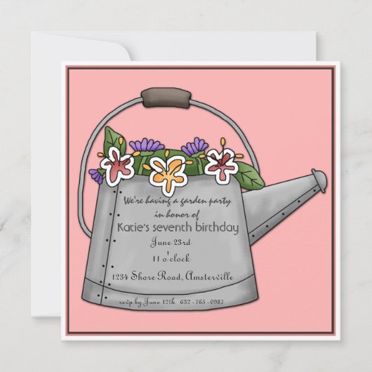 Water kan worden uitgenodigd kaart (Voorkant)