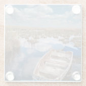 Water | Kayseri Turkije Glazen Onderzetter (Achterkant)