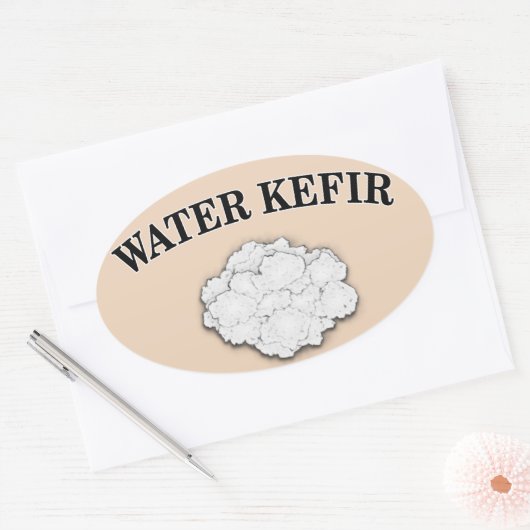 Water Kefir Ovale Sticker (Envelop)