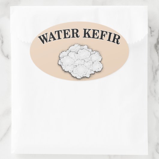 Water Kefir Ovale Sticker (Tas)