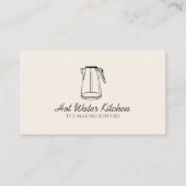 Water Keuken Thee Bowler Visitekaartje (Voorkant)