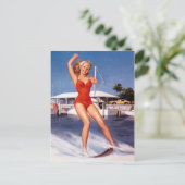 Water-kiefpop Briefkaart (Staand voorkant)