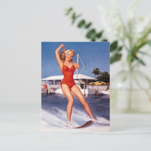 Water-kiefpop Briefkaart (Staand voorkant)